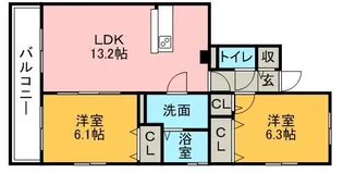 サン・グリーン【3階】の間取り