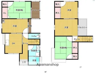 福岡県久留米市合川町【一戸建】の間取り