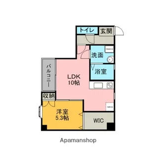 グランテージ中央町【3階】の間取り