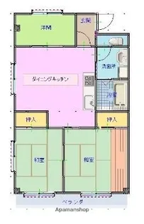 大島ハイツⅡ【303号室】の間取り