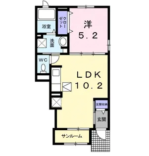 ウメミツハウス2【1階】の間取り