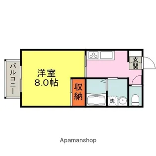 ロワールハイツⅡ【102号室】の間取り