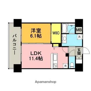 フェリス久留米シティ【12階】の間取り
