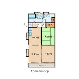 ブリックタウン壱弐参番館【1階】の間取り