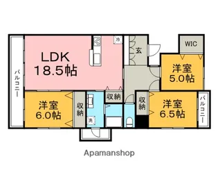 GRANDCRU山川(グランクリュ山川)【4階】の間取り
