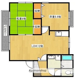 エクセルハイツ北【2階】の間取り