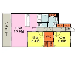 ムーンコート梅満【2階】の間取り