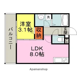 ネブラスカイ【2階】の間取り