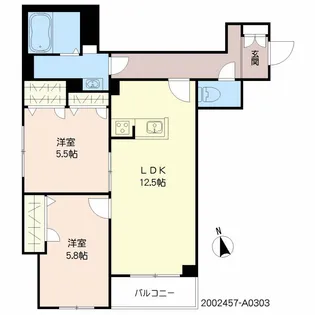 グレースランド日吉【3階】の間取り