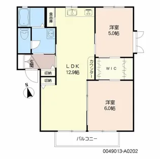 ビューハイツ小森野 A棟【2階】の間取り
