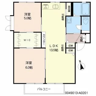 ビューハイツ小森野 A棟【2階】の間取り