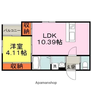 BRAVE BASE MII【2階】の間取り