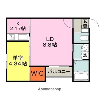 BRAVE BASE 久留米東 B棟【1階】の間取り