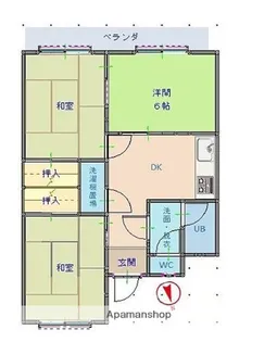 水城第5ビル【3階】の間取り