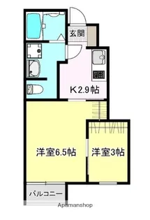 CASA上津【1階】の間取り