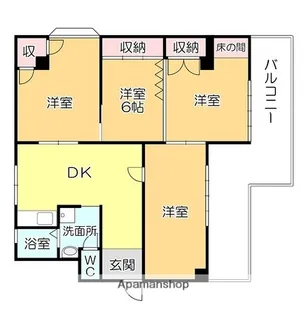 廣田ビル【4A号室】の間取り