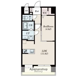 S−RESIDENCE六ツ門ABREASTⅠ【5階】の間取り