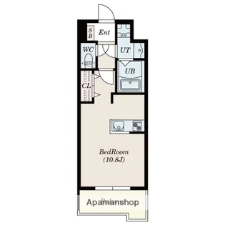 S−RESIDENCE六ツ門ABREASTⅡ【13階】の間取り