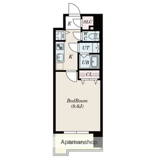 S−RESIDENCE六ツ門ABREASTⅡ【10階】の間取り