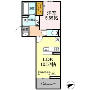 ルピナ梅満【2階】の間取り