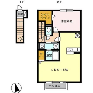 ディア・マーレ【2階】の間取り