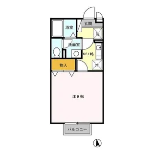 セジュールFK【2階】の間取り