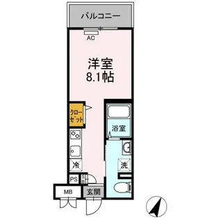 グランジュール大手町【4階】の間取り