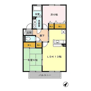 オリエントクレスト【2階】の間取り