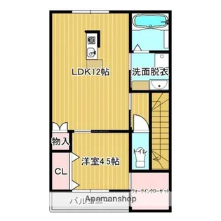 1SLDKの間取り画像