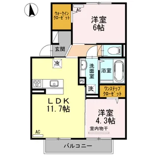 コンパルティア【2階】の間取り