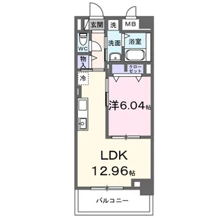 メルベージュ久留米【3階】の間取り