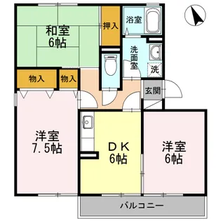 レ・ファミール・ド・ジョイ60 A棟【3階】の間取り