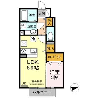 WITH THE LIGHT【1階】の間取り