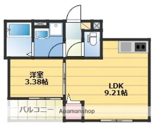GAIA櫛原【1階】の間取り