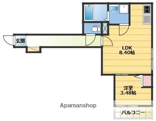 GAIA櫛原【3階】の間取り