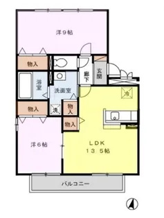 リビングタウン弥生が丘 E棟【2階】の間取り