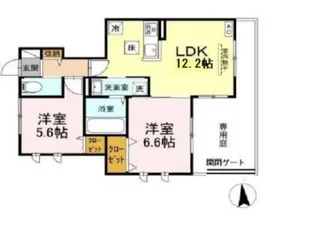 メゾン椿乃【1階】の間取り