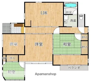 福岡県久留米市国分町【一戸建】の間取り