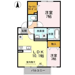 アンヌプリ【2階】の間取り