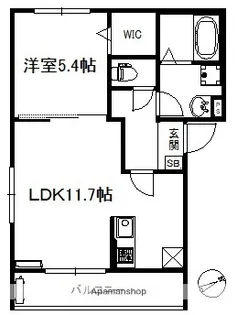 ポラリス野中町【2階】の間取り