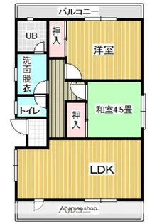 ガーデンハウス【101号室】の間取り