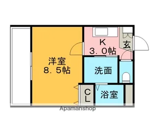 グリーンハイツ向野Ⅱ【1階】の間取り