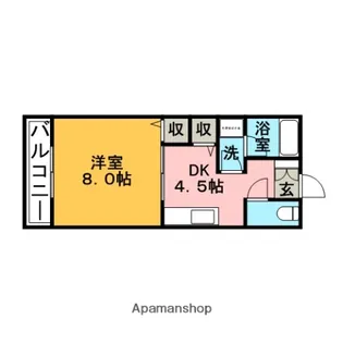 翠水コート【3階】の間取り