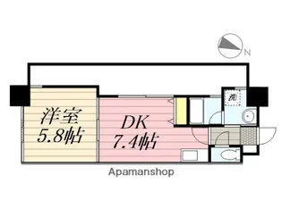 リード中央町【8階】の間取り