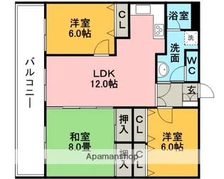 3LDKの間取り画像