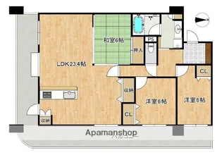 エンゼルハイム姪浜駅前【508号室】の間取り