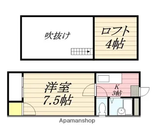 STAGE生の松原【202号室】の間取り