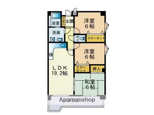 ラルゴキャピタル【1階】の間取り
