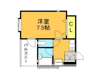 Kステーションプラザ姪浜【8階】の間取り
