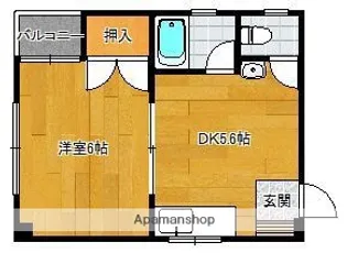 プラザ室見【5階】の間取り